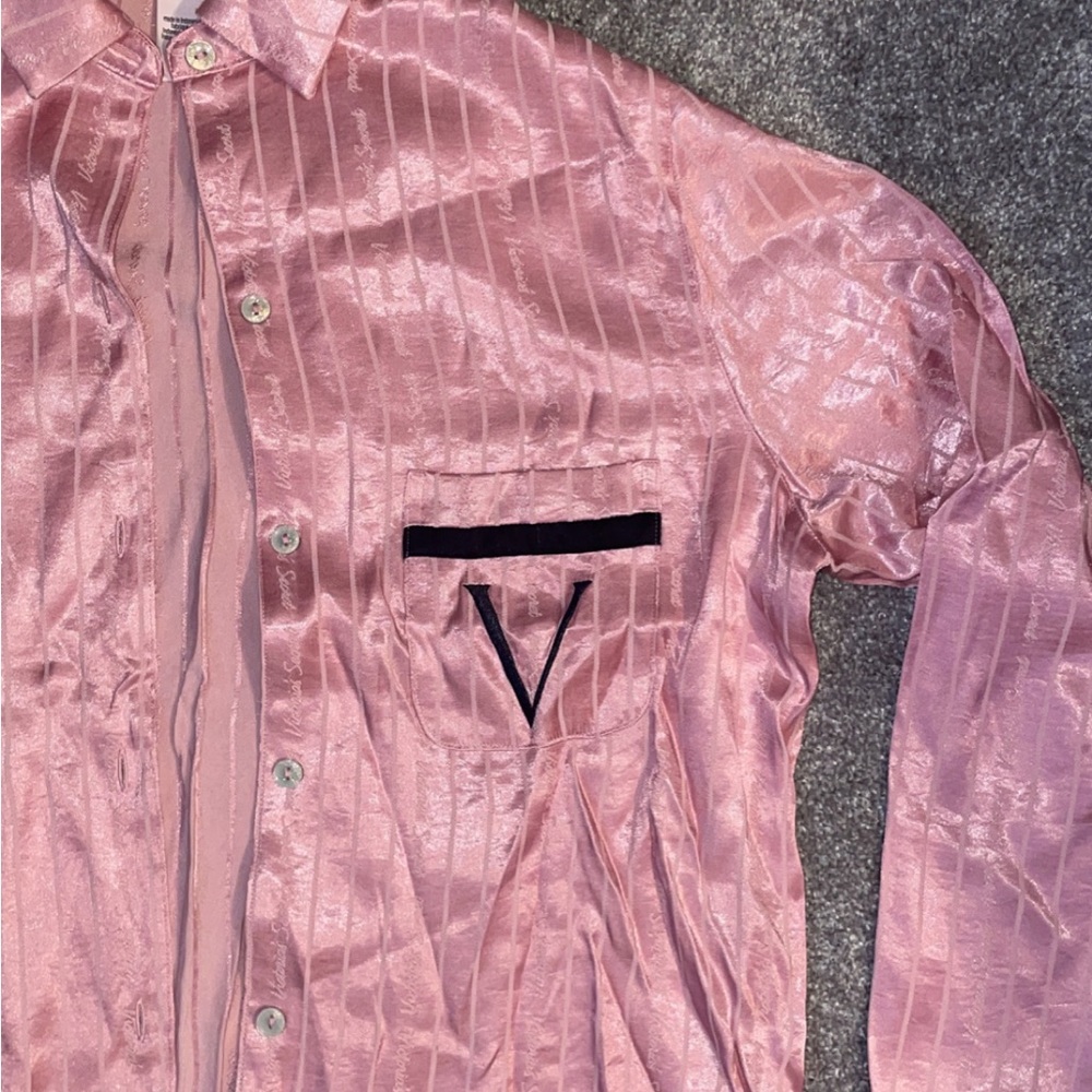 Victoria Secret Satin Long Sleeve Pajama Set - Picture 11 of 14
